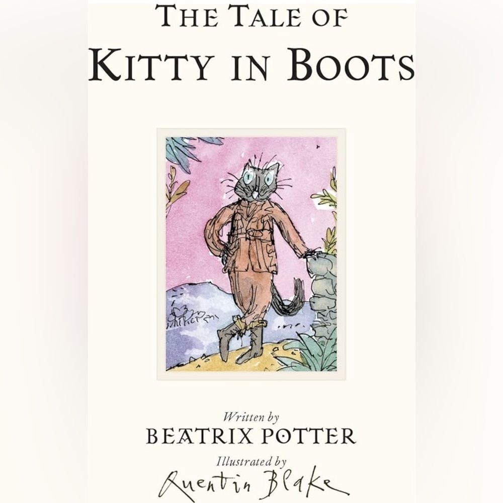 Children’s The Tale of Kitty in Boots Book by Beatrix Potter Hardcover with CD